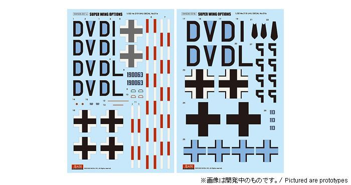 1:32 He 219 A-0 Uhu Marking Set 1
