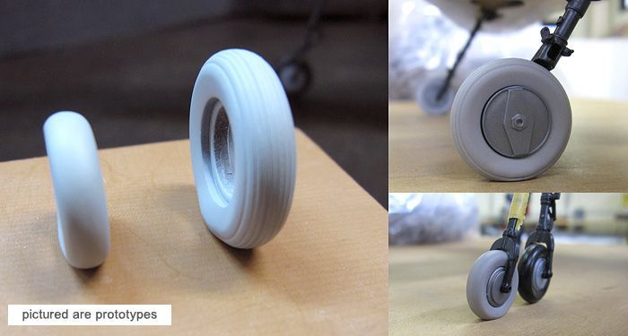 1:32 J7W1 Weight-Changed Tires