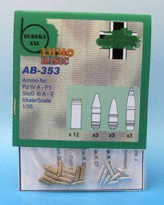 1:35 7,5 cm Ammo for Kw.K.37/Stu.K.37