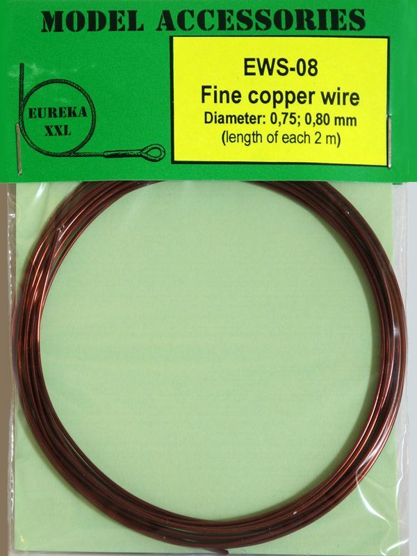 Fine copper wires 0.75 mm / 0.80 mm