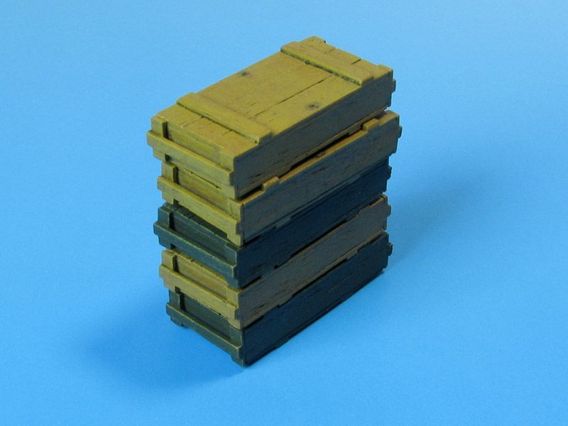 1:35 Wooden Ammo Boxes for 7.5 cm Kw.K.40/Stu.K.40 L/43 and L/48