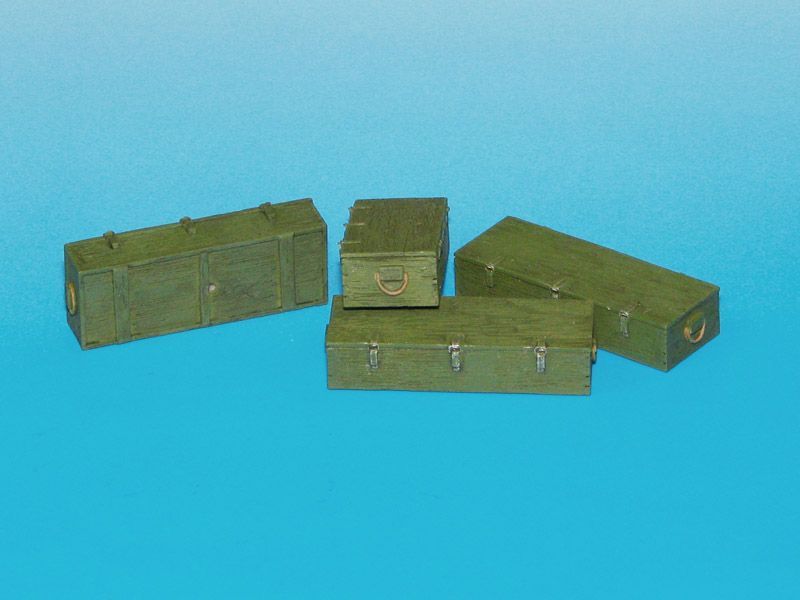 1:35 Wooden Ammo Boxes for 12.8 cm Pak 44/Kw.K. (Maus)