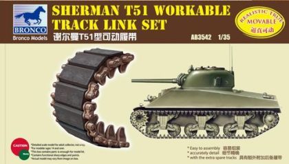 1:35 Sherman T51 Workable Track Link Set