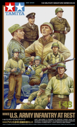 1:48 WW.II JEEP & U.S. Army Infantry at rest