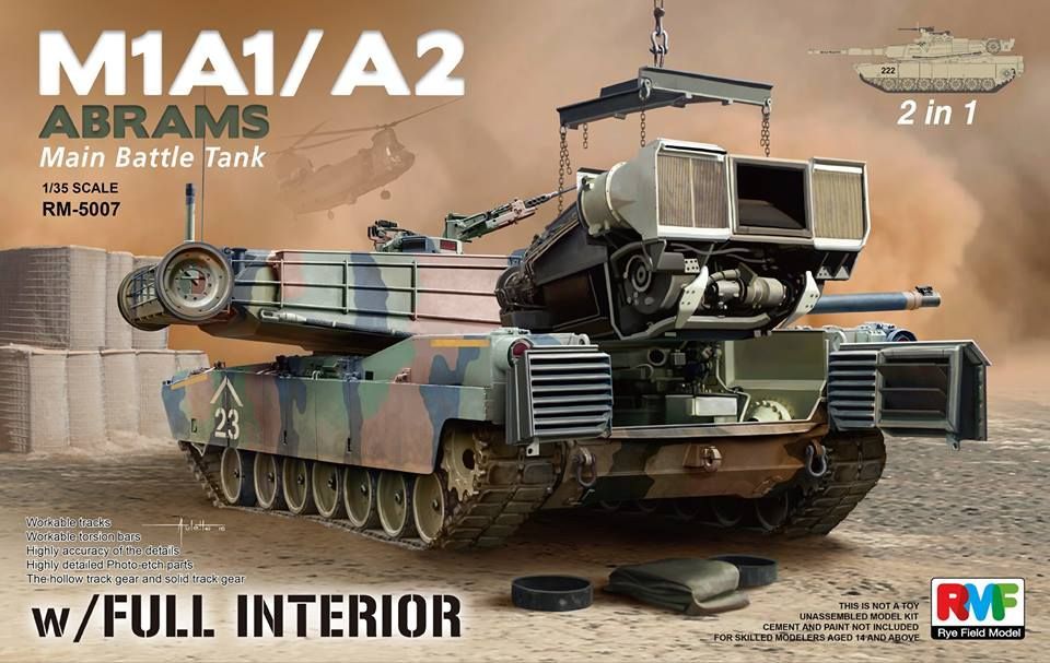 1:35 M1A1/A2 Abrams w/ Full Interior