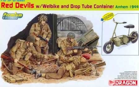 1:35 Red Devils w/Welbike and Drop Tube Container