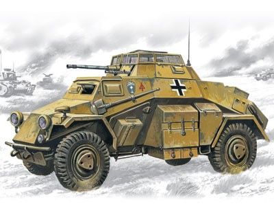 1:72 Sd.Kfz.222: German Light Armoured Vehicle