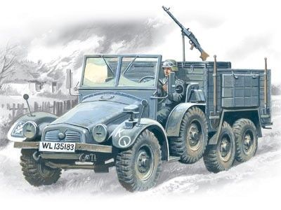 1:72 Krupp L2H143 Kfz.70: German Light Army Truck