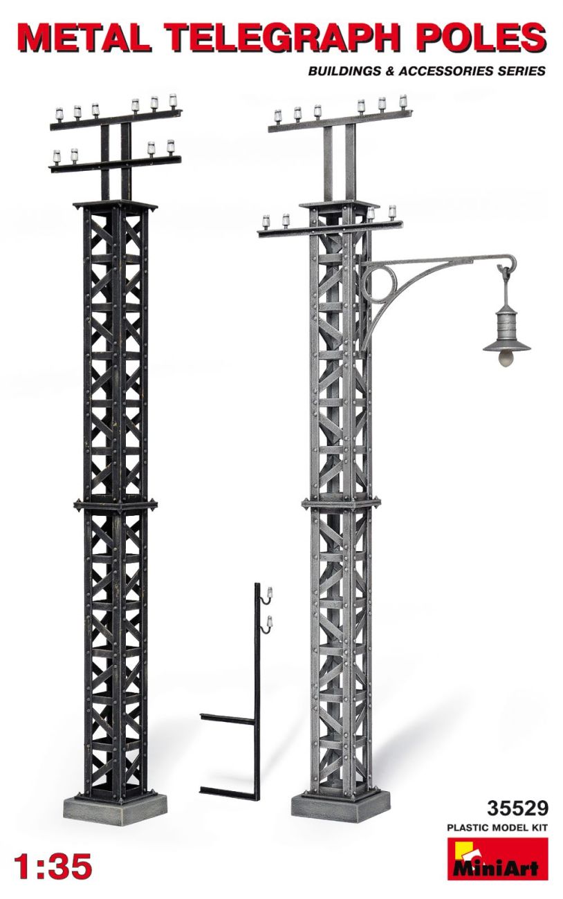 1:35 Metal Telegraph Poles