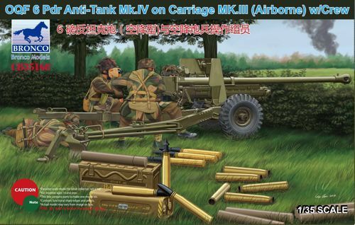 1:35 OQF 6 Pdr Anti-Tank Mk.IV on Carriage Mk.III (Airborne) w/Crew