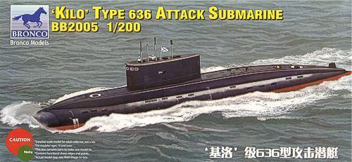 1:200 Russian Kilo Class Type 636 Attack Submarine