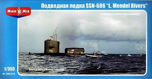 1:350 U.S. Nuclear-powered Submarine SSN-686 