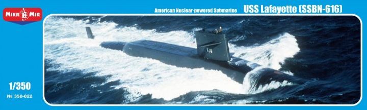 1:350 American Nuclear-powered Submarine USS Lafayette (SSBN-616)