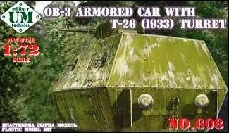 1:72 OB-3 Armored Car with T-26 (1933) turret