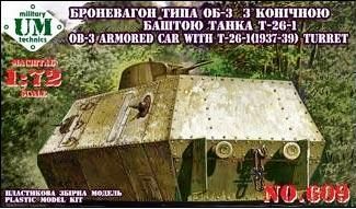 1:72 OB-3 Armored Car with T-26-1(1937-39) turret