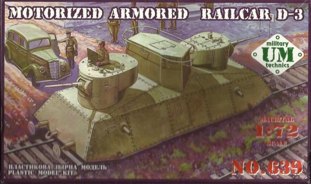 1:72 Motorized Armored Railcar D-3