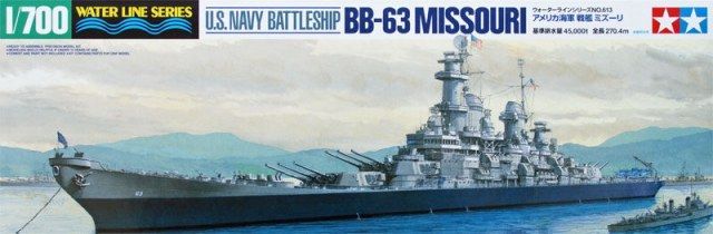 1:700 U.S. Navy Battleship BB-63 Missouri