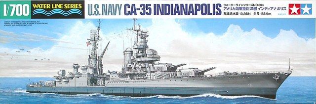 1:700 U.S. Navy CA-35 Indianapolis