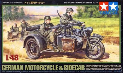 1:48 GERMAN MOTORCYCLE & SIDECAR