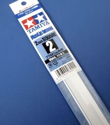 2mm Square Plastic Beams (10pcs.)
