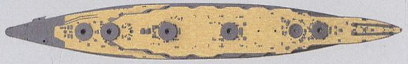 1:700 Dyeing Shaped Deck Sheet for Battle Ship Fuso / Yamashiro