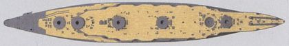 1:700 Dyeing Shaped Deck Sheet for Battle Ship Fuso / Yamashiro