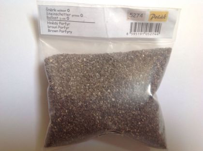 Štěrk vel. 0 - Porfyr hnědý - 300g