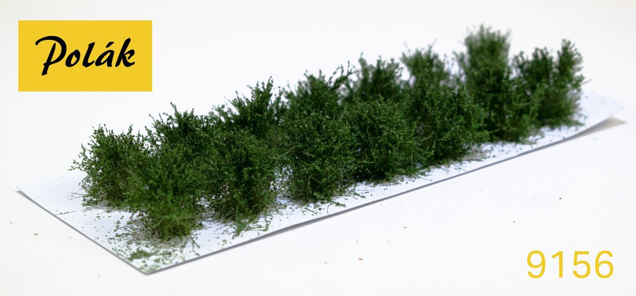 Nízké keře - mikro listí - Zelený mix 14ks