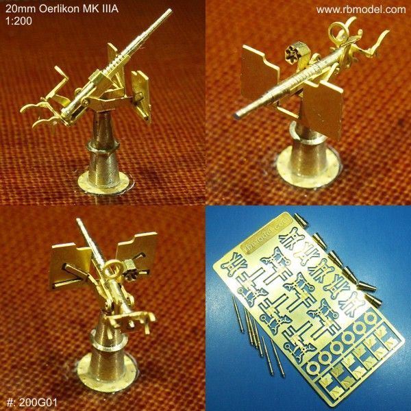 1:200 20mm Oerlikon MK III A