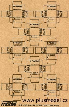 1:35 U.S. Field C-Rations Cartons