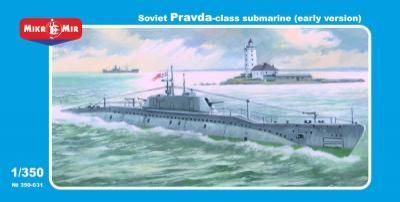 1:350 Soviet Pravda Class submarine (early version)