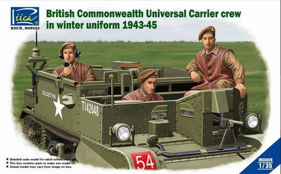 1:35 British Commonwealth Universal Carrier Crew in Winter Uniform