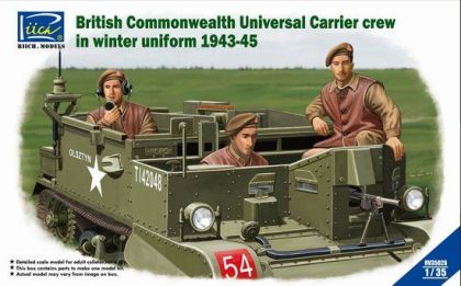 1:35 British Commonwealth Universal Carrier Crew in Winter Uniform