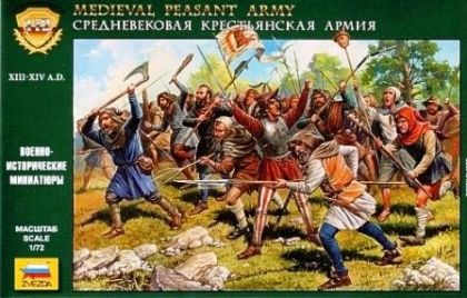 1:72 Medieval Peasant Army