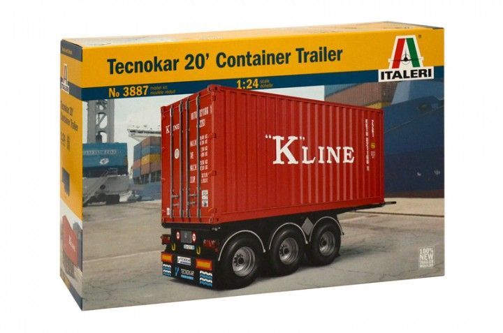 1:24 20' Container Trailer