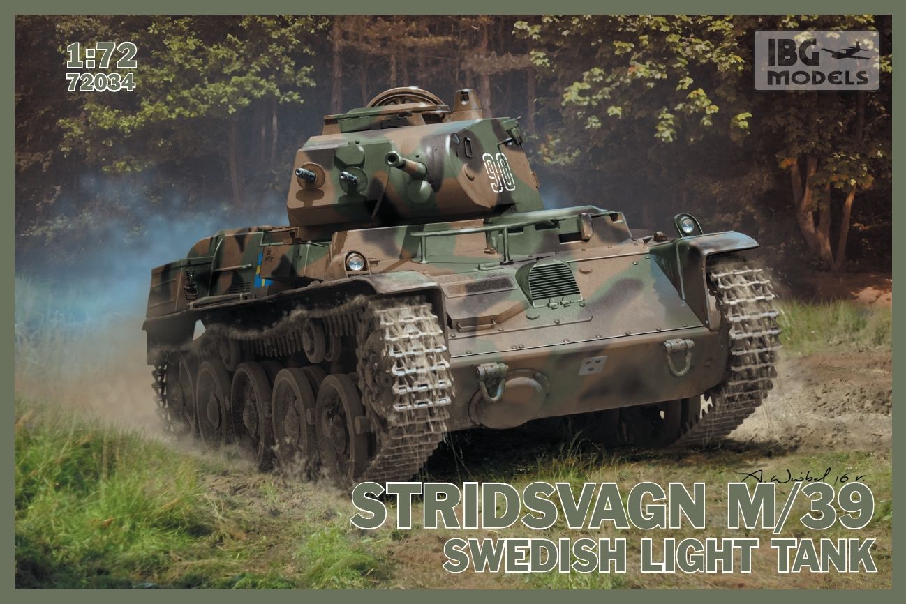 1:72 Stridsvagn m/39 Swedish light tank