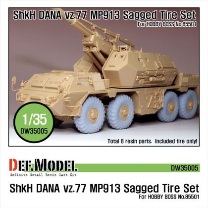 1:35 Sz77 DANA ShKH MP913 Sagged Tire set (for Hobbyboss 1:35 )