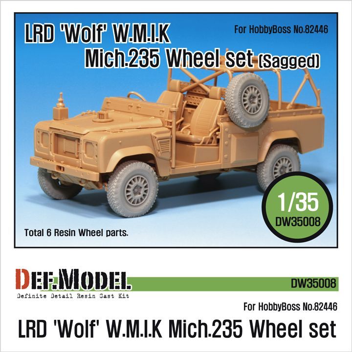1:35 LRD XD Wolf 'W.M.I.K' Mich.235 Sagged Wheel set (for Hobbyboss 1:35 )