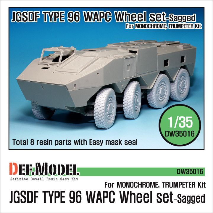 1:35 JGSDF Type 96 WAPC Sagged Wheel set (for Trumpeter 1:35 )