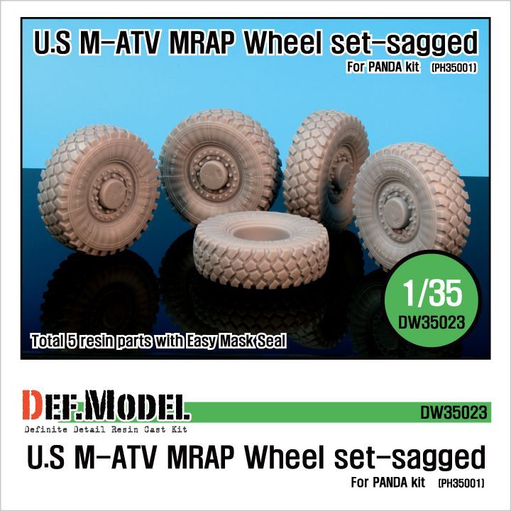 1:35 U.S M-ATV Sagged wheel set (for Panda 1:35 )