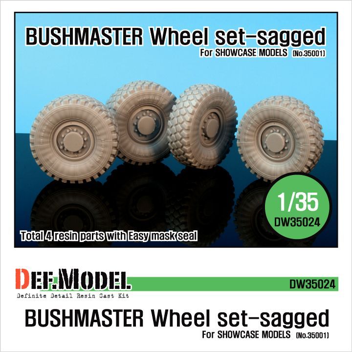 1:35 IMV bushmaster Sagged wheel set (for Showcase 1:35 )