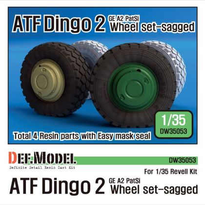 1:35 Dingo 2 ATF Sagged Wheel set (for Revell 1:35 )