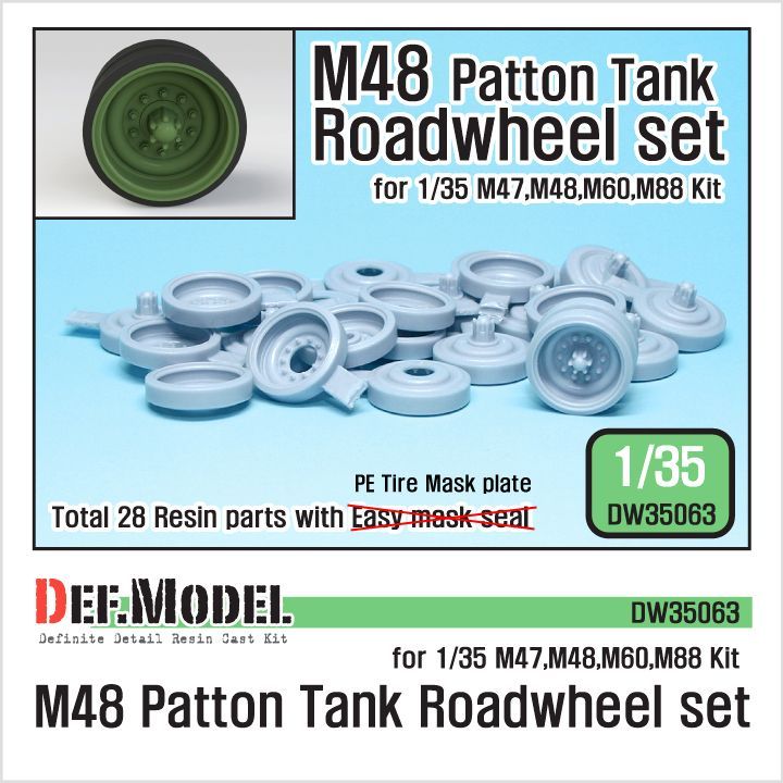 1:35 US M48 MBT Series Road wheel set (for Dragon 1:35 )