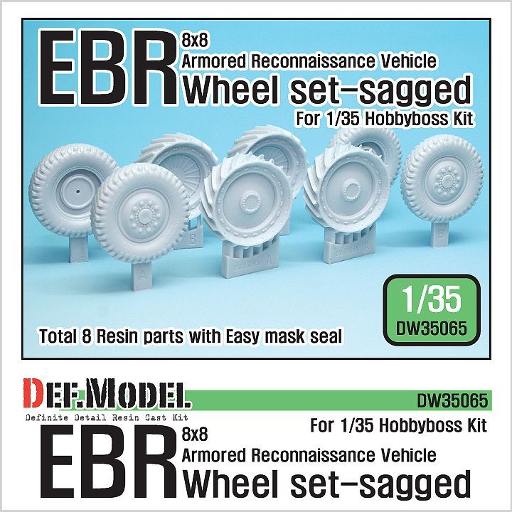 1:35 French Panhard EBR Wheel set (for Hobbyboss 1:35 )
