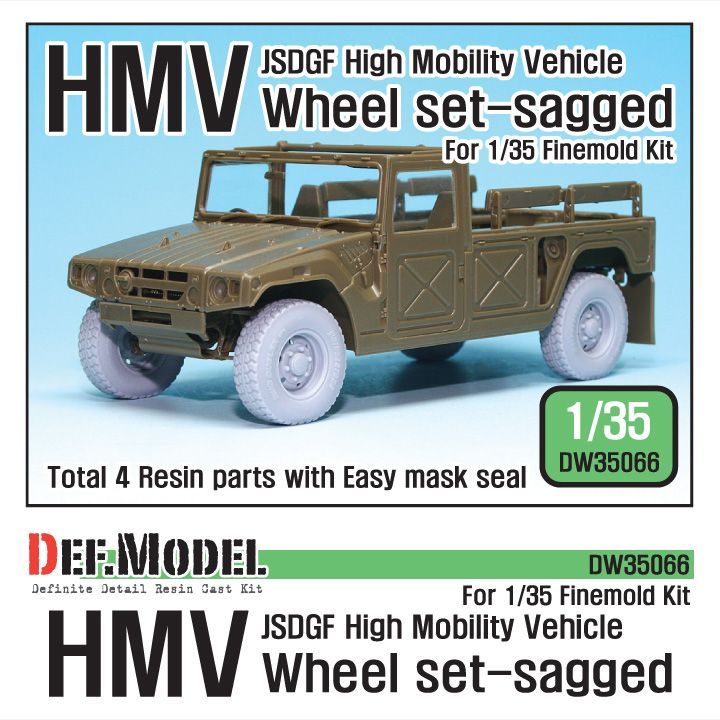 1:35 JSDGF HMV Sagged Wheel set (for Finemolds 1:35 )