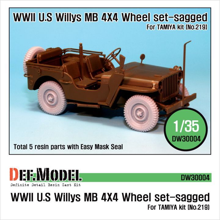 1:35 Willys MB 4x4 Truck Wheel set (for Tamiya 1:35 )