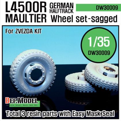 1:35 WW2 German L4500 R Maultier Wheel set (for Zvezda 1:35 )