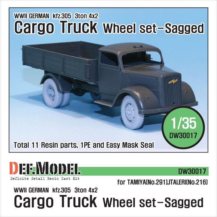 1:35 WW2 German 3t Cargo(Opel) Truck Wheel set (for Tamiya/Italeri 1:35 )
