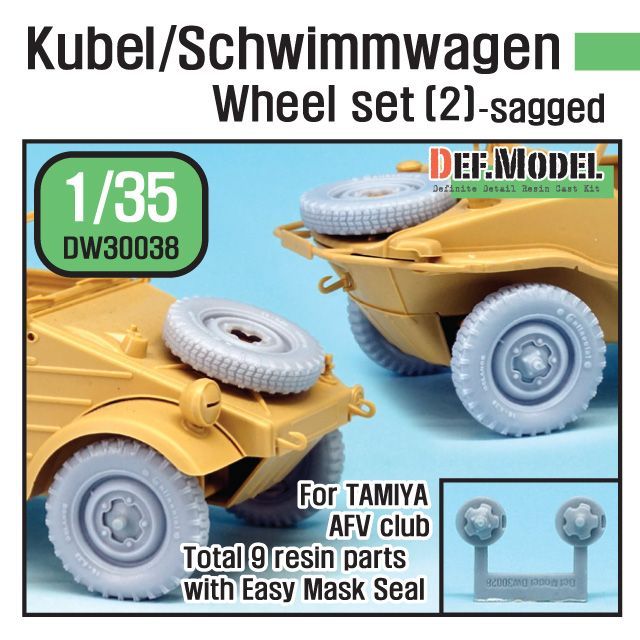 1:35 WW2 German Wagen Wheel set 2(dw30003) (for Tamiya, AFV Club 1:35 )