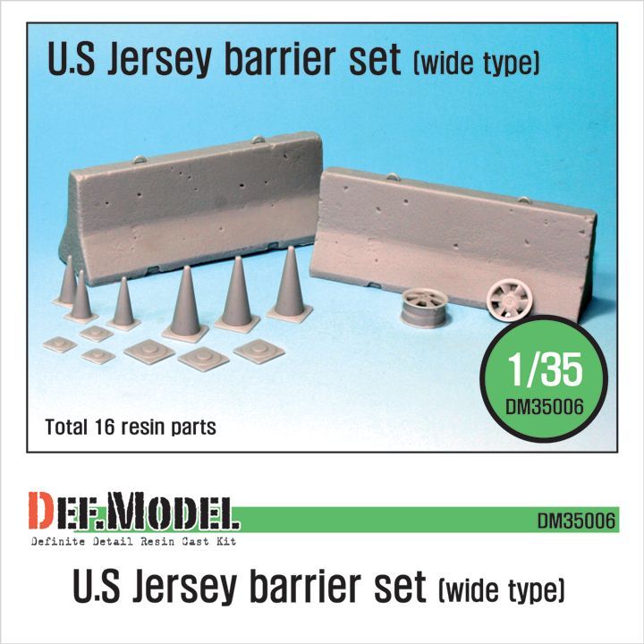 1:35 US Jersey Barrier set (Wide type)